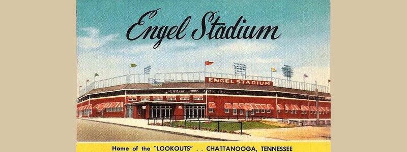 Engel Stadium Postcard from 1950's